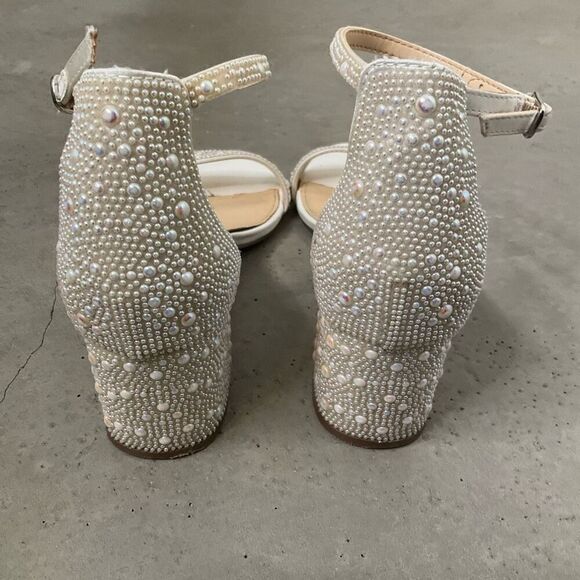 Betsey Johnson Mari Block Heel Evening Sandals - Picture 7 of 11